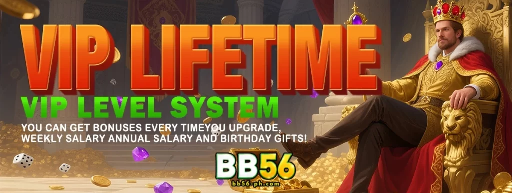 BB56 casino slots page with highlighted game promotions